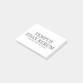 Tijd wijdt alle dingen aan - donker post-it® notes (Schuin)