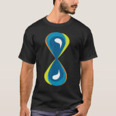 Tijd Zand Hourglass uur Glaswater T-shirt (Voorkant)