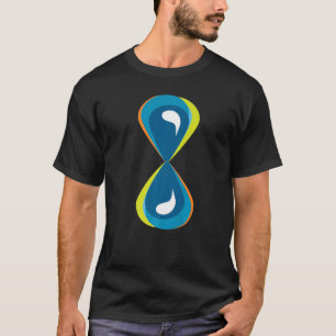 Tijd Zand Hourglass uur Glaswater T-shirt
