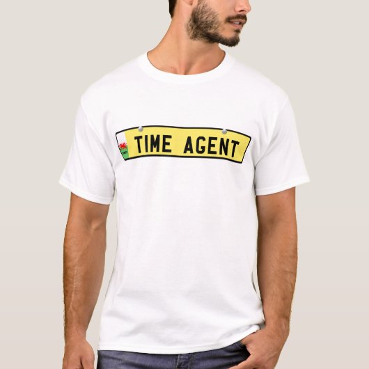 TIJDAGENT - Welsh licence bord T-shirt (Voorkant)