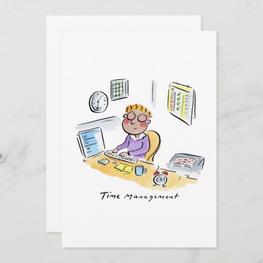 Tijdbeheer Kaart (Voorkant / Achterkant)