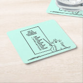 Tijdbeheer Kartonnen Onderzetters (Schuin)