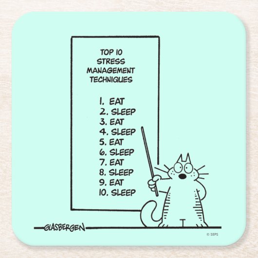 Tijdbeheer Kartonnen Onderzetters (Voorkant)