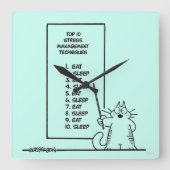 Tijdbeheer Vierkante Klok (Voorkant)