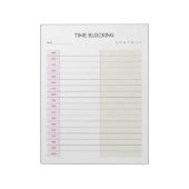 Tijdblok Planner  Notitieblok (Linkerzijde)