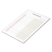 Tijdblok Planner  Notitieblok (Schuin)