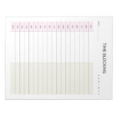 Tijdblok Planner  Notitieblok (Voorkant)