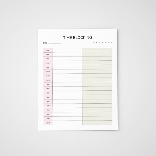 Tijdblok Planner  Notitieblok
