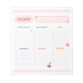 Tijdblok-planningspad Notitieblok (Voorkant)