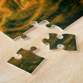 Tijdbogende magiër in betoverd olieschilderij legpuzzel (Zijkant)