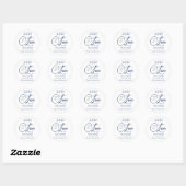 Tijdbom Pot Huwelijksetiket Ronde Sticker (Vel)