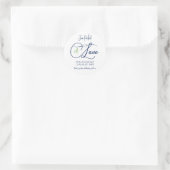 Tijdbom Pot Huwelijksetiket Ronde Sticker (Tas)