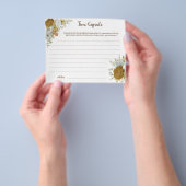 Tijdcapsule Advies Boho Herfst Bruidsfeest Kaart (Hand)