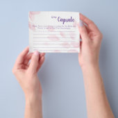 Tijdcapsule Advieskaart Bruidsuitvaart Flyer (Hand)