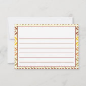 Tijdcapsule Boho Rainbow Woodland Dierlijke Verjaa Notitiekaartje (Achterkant)