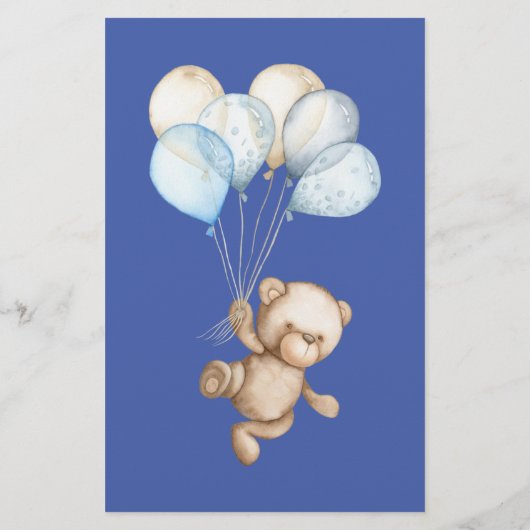 Tijdcapsule Teddy Bear Baby shower (Achterkant)