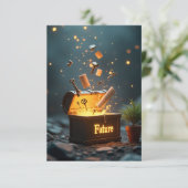 Tijdcapsule van je toekomstige meditatie Kaart (Staand voorkant)