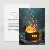 Tijdcapsule van je toekomstige meditatie Kaart (Voorkant / Achterkant)