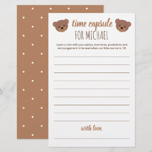 Tijdcapsule voor Baby shower en geboorte