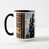 Tijdelijk Abstract Afrikaans design Mok (Links)