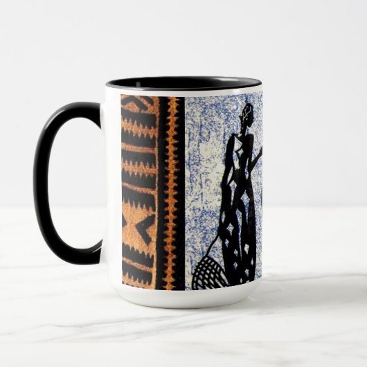 Tijdelijk Abstract Afrikaans design Mok (Links)
