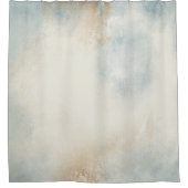 Tijdelijk Abstract blauw Cream Gold Douchegordijn (Voorkant)