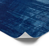 Tijdelijk abstract-blauw-schoudercyanotype poster (Hoek)