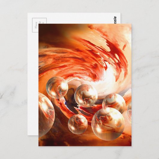 Tijdelijk Abstract Briefkaart (Voorkant / Achterkant)