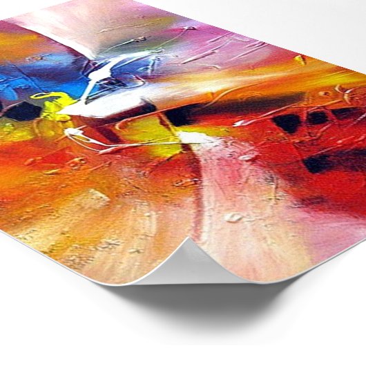 Tijdelijk Abstract expressionisme Stijl schilderen Poster (Hoek)
