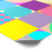 Tijdelijk Abstract Geometrisch KunstPoster Poster (Hoek)