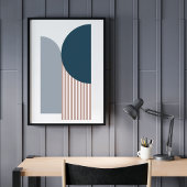 Tijdelijk Abstract geometrisch modern Poster