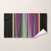Tijdelijk abstract in groen paars grijs bad tot handdoek (Handdoek)