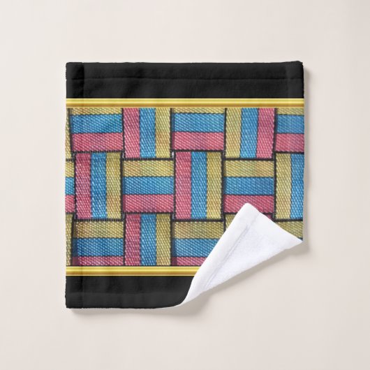 Tijdelijk abstract in multi-kleurenwint bad handdoek (Wasdoekje)