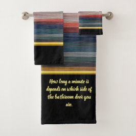 Tijdelijk abstract in rood blauw en bruin zilver bad handdoek