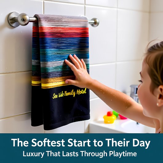 Tijdelijk abstract in rood blauw en bruin zilver bad handdoek