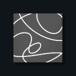 Tijdelijk Abstract modern Art Chic Black White Canvas Afdruk<br><div class="desc">Contemhedendaags Abstract modern,  zwart kleurencanvas afdrukken</div>