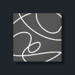 Tijdelijk Abstract modern Art Chic Black White Canvas Afdruk<br><div class="desc">Contemhedendaags Abstract modern,  zwart kleurencanvas afdrukken</div>