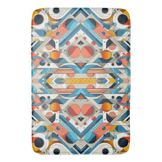 Tijdelijk abstract ontwerp badmat (Voorkant Verticaal)