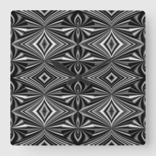 Tijdelijk abstract ontwerp vierkante klok