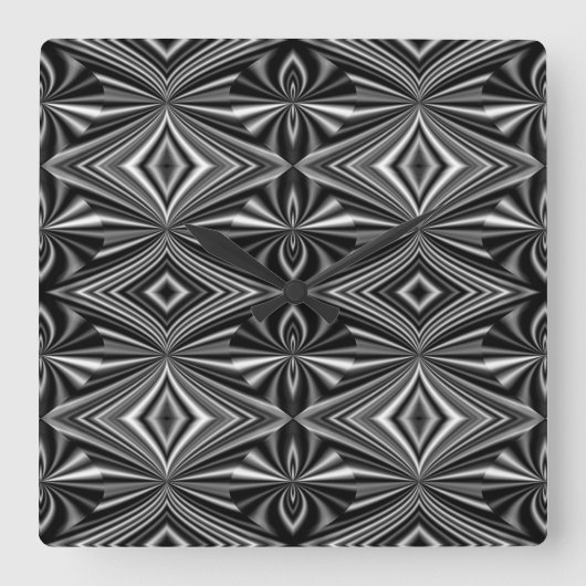 Tijdelijk abstract ontwerp vierkante klok (Voorkant)