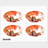 Tijdelijk Abstract Ovale Sticker (Vel)