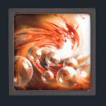 Tijdelijk Abstract Premium Opbergdoosje<br><div class="desc">Hedendaags abstract afbeelding van Serdar Hizli</div>