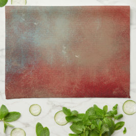 Tijdelijk Abstract rood, blauw, gekleurd Theedoek