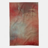 Tijdelijk Abstract rood, blauw, gekleurd Theedoek (Verticaal)