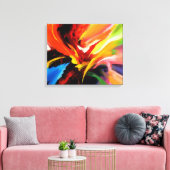 Tijdelijk Abstract schilderen Canvas Afdruk (Insitu (Woonkamer))