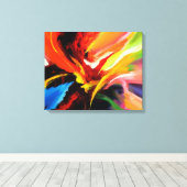 Tijdelijk Abstract schilderen Canvas Afdruk (Insitu (Houten vloer))