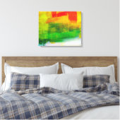 Tijdelijk Abstract schilderen Canvas Afdruk (Insitu (Slaapkamer))