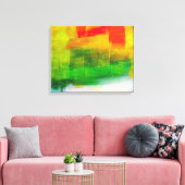 Tijdelijk Abstract schilderen Canvas Afdruk (Insitu (Woonkamer))