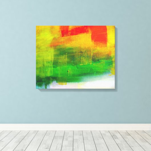 Tijdelijk Abstract schilderen Canvas Afdruk