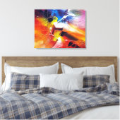 Tijdelijk Abstract schilderen Canvas Afdruk (Insitu (Slaapkamer))